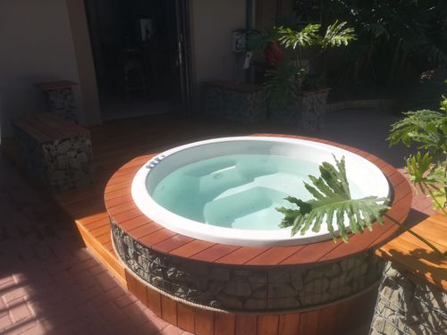 Installed jacuzzi