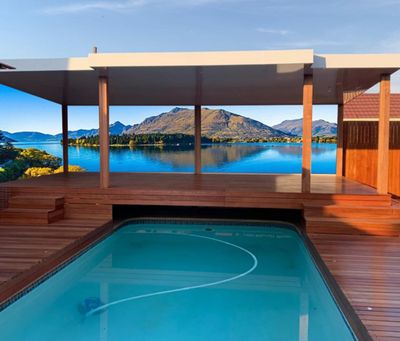 Heated swimming pool