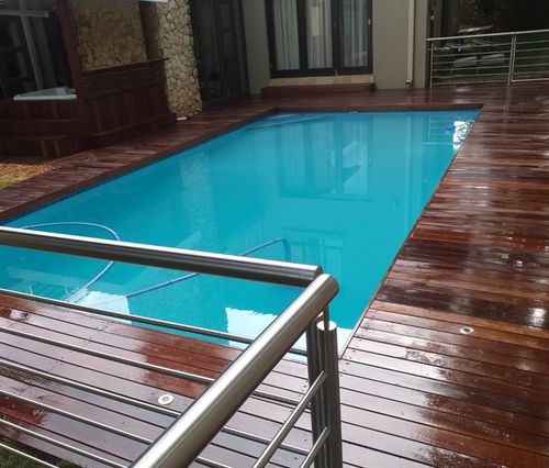 Completed swimming pool