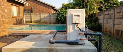 Pool heat pump installation