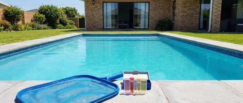 Crystal clear pool after professional service