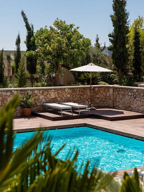 GR Spas pool and spa area